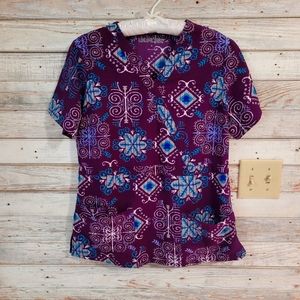 UA Flex small winter scrub top